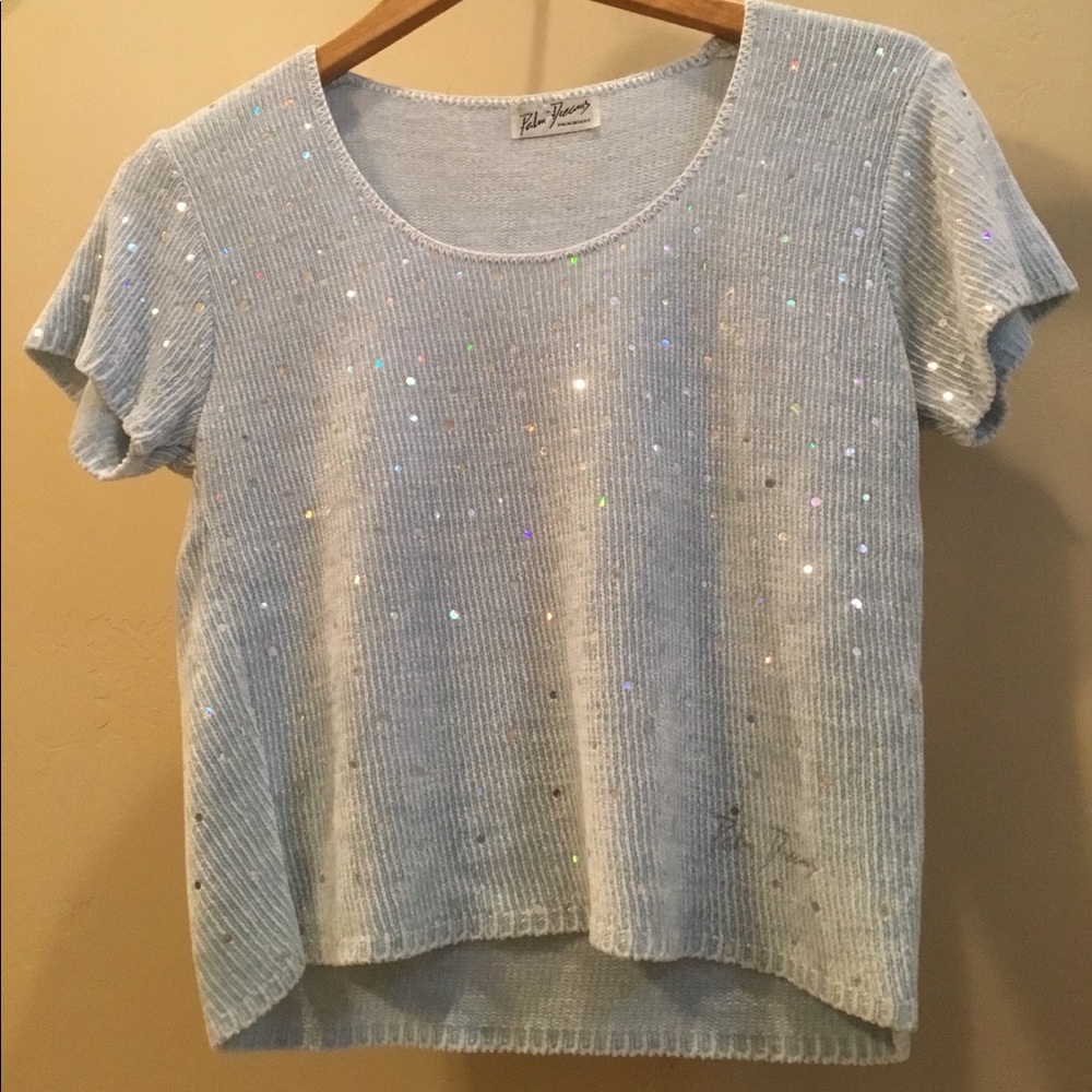 Early 80’s vintage sequined knit top